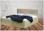 Čalouněná postel - dvoulůžko MAXIM, výška ložné plochy až 65 cm