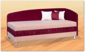 Čalouněná postel - jednolůžko IRIS s čely